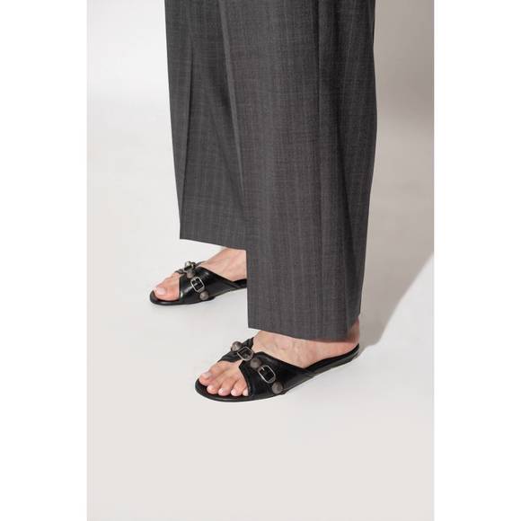 NEW BALENCIAGA cagole sandal flat in black - Picture 2 of 2